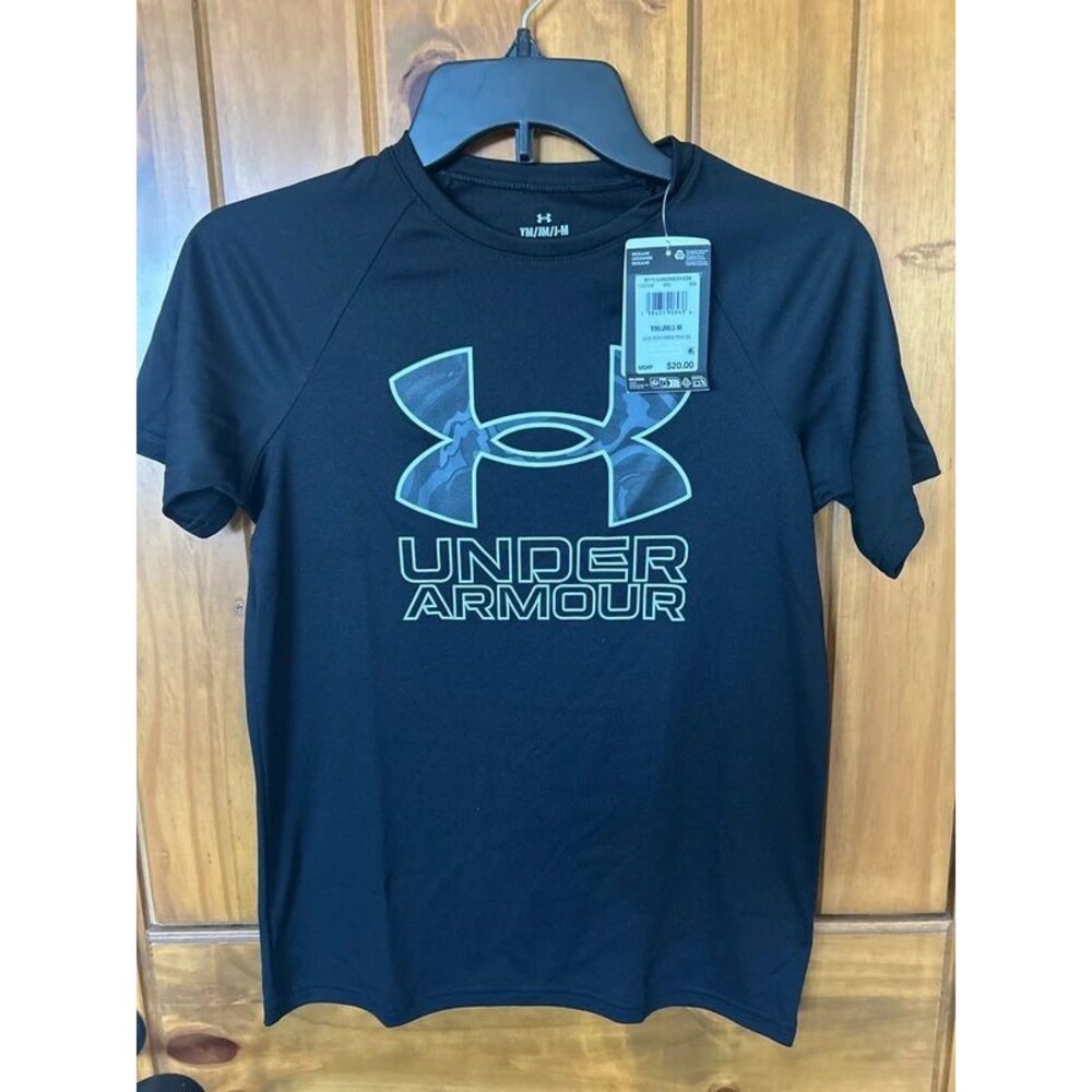NWT - Youth Tech Hybrid Print Logo Graphic Short-Sleeve T-Shirt - 2026 design